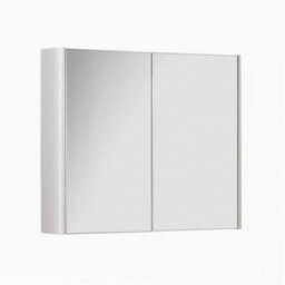 Clifton 800mm 2 Door Bathroom Mirror Cabinet- White Gloss- (Choice)
