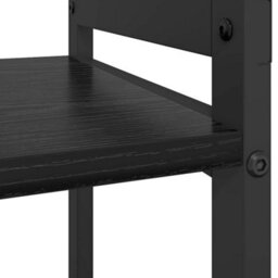 Berkfield Bookcase Black Oak 80 X 30 X 48.5 Cm Engineered Wood - thumbnail 8