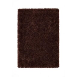 Chocolate Handmade Rug, 50mm Thickness Plain Shaggy Rug, Modern Luxurious Rug For Bedroom, & Dining Room-160Cm X 230Cm - thumbnail 1