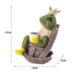 Darphe Crown Frog Prince Resin Figurine For Desktop Decoration - thumbnail 8