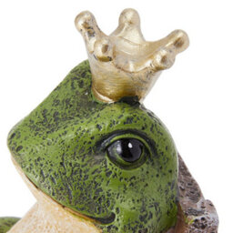 Darphe Crown Frog Prince Resin Figurine For Desktop Decoration - thumbnail 5