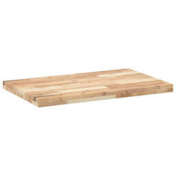 Berkfield Bathroom Vanity Top Untreated 160X50X4 Cm Solid Wood Acacia - thumbnail 4