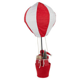 Urbn-Living Urbnliving Santa In Basket 90Cm Red & White Pop Up Hot Air Balloon Christmas Xmas Decoration Ornament - thumbnail 3