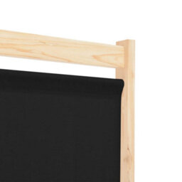 Walplus Black Fabric 6 Panel Room Divider 240 By 170 By 4 Centimetres - thumbnail 6