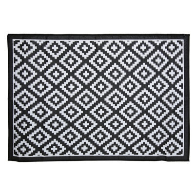 Charles Bentley Diamond Pattern Lightweight Waterproof Indoor/patio Large Rug - image 1