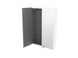 GoodHome Imandra Compact Gloss White Bathroom Double Wall Cabinet (H)90Cm (W)60Cm - thumbnail 3
