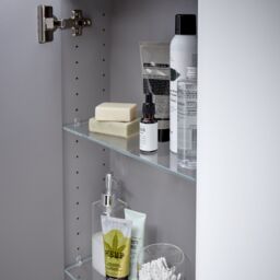 GoodHome Imandra Compact Gloss White Bathroom Double Wall Cabinet (H)90Cm (W)60Cm - thumbnail 6
