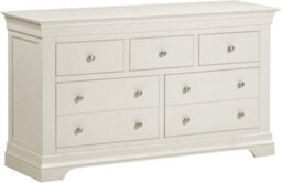 Seconique Bordeaux 3 + 2 Drawer Chest Ivory And Oak Fully Assembled - thumbnail 2