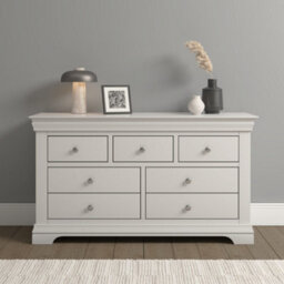 Seconique Bordeaux 3 + 2 Drawer Chest Ivory And Oak Fully Assembled - thumbnail 1