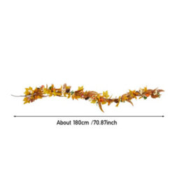 Thehotsale 180Cm Length Garland Halloween Pumpkin Artificial Garland Decoration - thumbnail 7