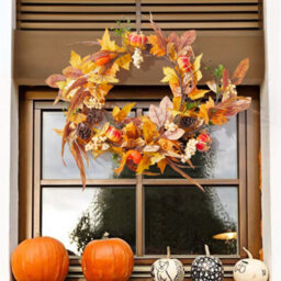 Thehotsale 180Cm Length Garland Halloween Pumpkin Artificial Garland Decoration - thumbnail 1