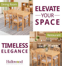 Hallowood Furniture Waverly Oak Dining Table (Tab1200) Set With 4 Small Cross Back Chairs (Beige Seat) - thumbnail 6