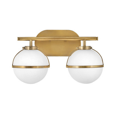 Luminosa Lighting Luminosa Hinkley Hollis Bathroom Wall Lamp Heritage Brass, Ip44 - image 1