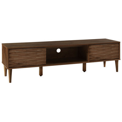 Beliani Retro Tv Stand Kayan Dark Brown - image 1