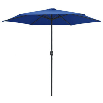 Berkfield Durable Outdoor Parasol With Aluminium Pole 270X246 Cm Azure Blue - image 1