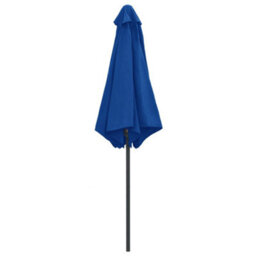 Berkfield Durable Outdoor Parasol With Aluminium Pole 270X246 Cm Azure Blue - thumbnail 4