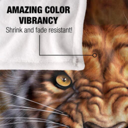 Jq Licensing Jlo Silky Tiger Supersoft Blanket Multicoloured (One Size) - thumbnail 4