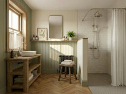 L120Xw38Cm Bramley Solid Wood Bathroom Vanity With Shelf - thumbnail 6