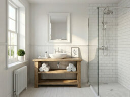 L120Xw38Cm Bramley Solid Wood Bathroom Vanity With Shelf - thumbnail 3