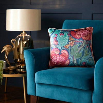 Laurence Llewelyn-Bowen Down The Dilly Soft Touch Velvet Filled Cushion - image 1