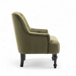 Velvet Sage Green Armchair Accent Chair - thumbnail 4