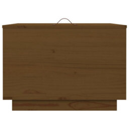 Berkfield Storage Boxes With Lids 3 Pcs Honey Brown Solid Wood Pine - thumbnail 7