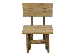 Arbor Garden Solutions Victoria  Garden Fence Bench With Back-Rest (2Ft, Rustic Brown Finish) - thumbnail 4