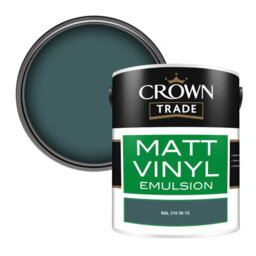 Crown Trade Vinyl Matt Walls & Ceilings Emulsion Paint Ral 210 30 15 (210 30 15) 5L - thumbnail 1