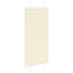 Berkfield Modern Pleated Blind Cream 60X150 Cm Fabric Width 59.4 Cm Polyester - thumbnail 4