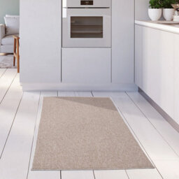 The Rugs Solid Design Low Pile Living Room Rugs In Beige Flex Collection 1000Be - thumbnail 9