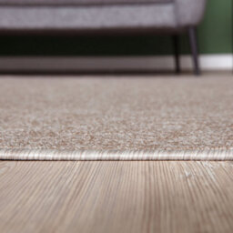 The Rugs Solid Design Low Pile Living Room Rugs In Beige Flex Collection 1000Be - thumbnail 5