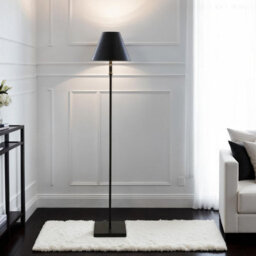 Pagazzi Lighting Pagazzi Lustre Black Led Rechargeable Floor Lamp