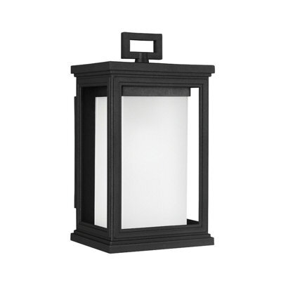 Stylish Outdoor Ip44 Wall Light In Textured Black With E27 Led Bulb Compatibility