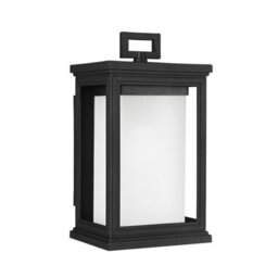 Stylish Outdoor Ip44 Wall Light In Textured Black With E27 Led Bulb Compatibility