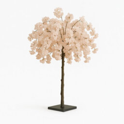 Sandra Chaircovers Wedding General 120Cm Blush Artificial Wisteria Cherry Bloom Tree, Single Tabletop Centrepiece For Indoor Steel Base - thumbnail 2