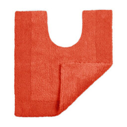 Allure Bath Fashions Elegance Reversible Heavyweight Pedestal Toilet Mat - Terracotta
