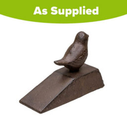 You Garden Yougarden Cast Iron Door Wedge With Bird Decoration, Heavy Antique Rust Finish, Durable Home Décor - thumbnail 2