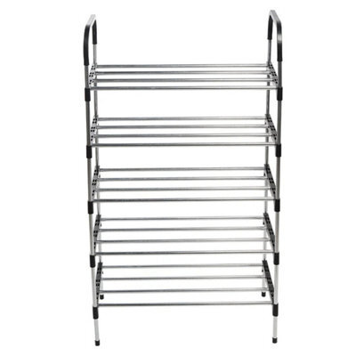 5 Tier Metal Shoes Rack Storage Organiser Stand - image 1