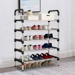 5 Tier Metal Shoes Rack Storage Organiser Stand - thumbnail 5