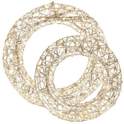 Led Light Up Snowy Christmas Wall Door Wreath 30 40Cm Pre Lit Festive Decoration - thumbnail 3