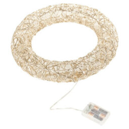 Led Light Up Snowy Christmas Wall Door Wreath 30 40Cm Pre Lit Festive Decoration - thumbnail 6