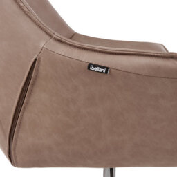 Beliani Desk Chair Newdale Faux Leather Light Brown - thumbnail 8
