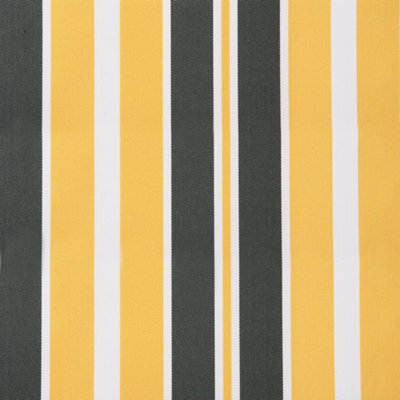 Primrose Awnings Replacement Yellow And Grey Cover For 5.0M X 3M Includes Valance - image 1