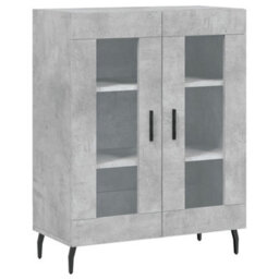 Berkfield Elegant Highboard Concrete Grey 69.5X34X180 Cm Engineered Wood - thumbnail 7