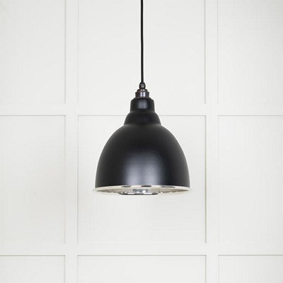 From the Anvil Smooth Nickel Brindley Pendant In Elan Black - image 1