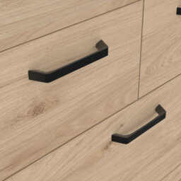 Wyld Haus Stuttgart 5-Drawer Chest - Natural Oak With Black Metal Handles - thumbnail 9