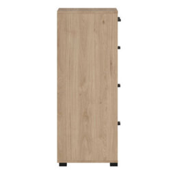 Wyld Haus Stuttgart 5-Drawer Chest - Natural Oak With Black Metal Handles - thumbnail 7