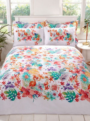 Tropical King Size Duvet Cover And Pillowcase Set - image 1