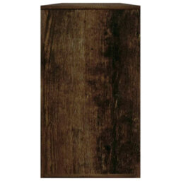 Berkfield Shoe Bench Smoked Oak 80X24X45 Cm Engineered Wood - thumbnail 7