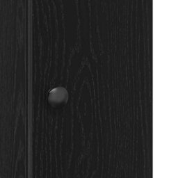 Berkfield Bathroom Cabinet With Roll Holder Black 20.5X22X72 Cm - thumbnail 9